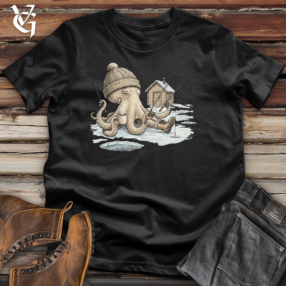 Viking Goods Octopus Ice Fishing Tee Black / L