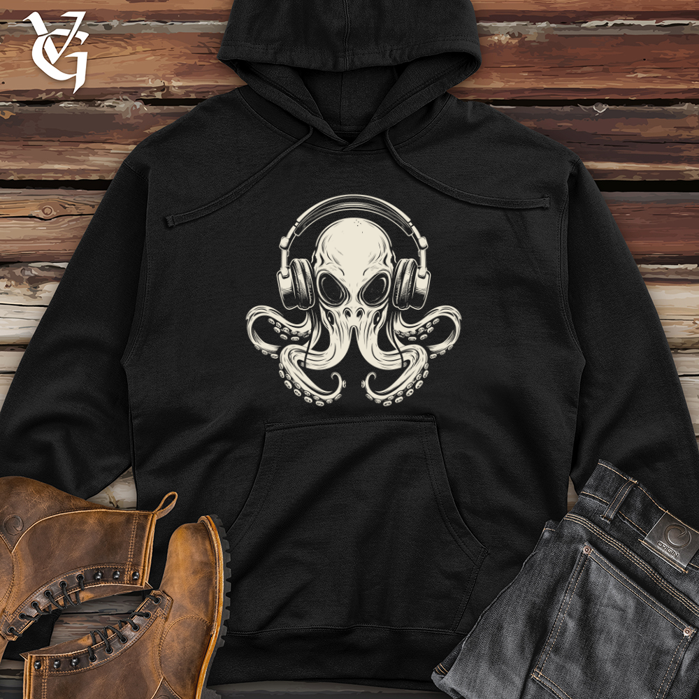 Viking Goods Octopus Jammin Midweight Hooded Sweatshirt Black / L