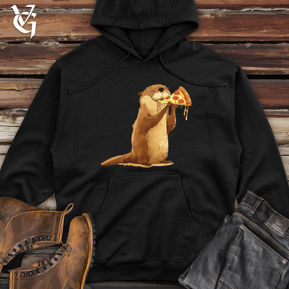 Viking Goods Otter Pizza Munchin Midweight Hooded Sweatshirt Black / L
