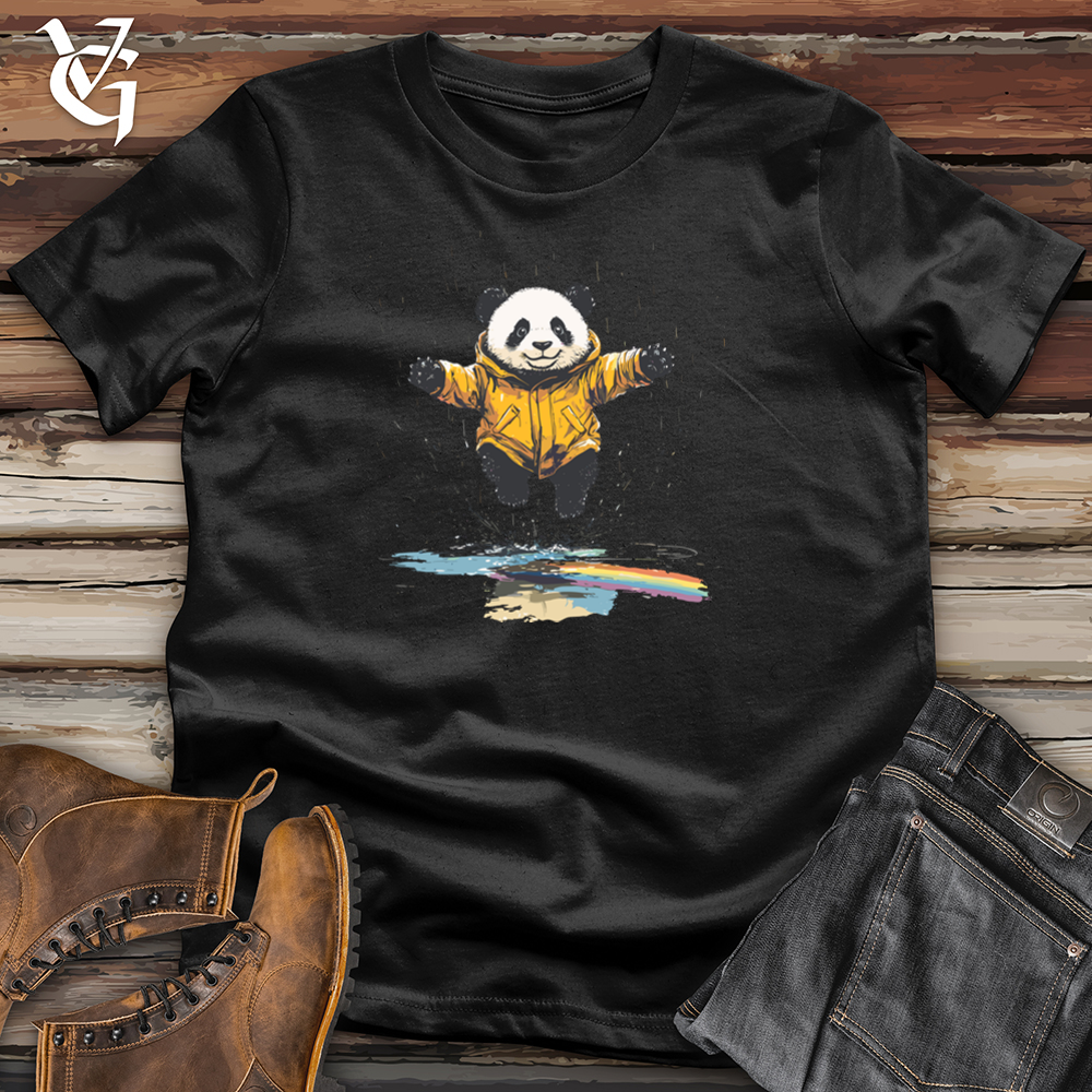 Viking Goods Panda Puddle Play Softstyle Tee Black / L
