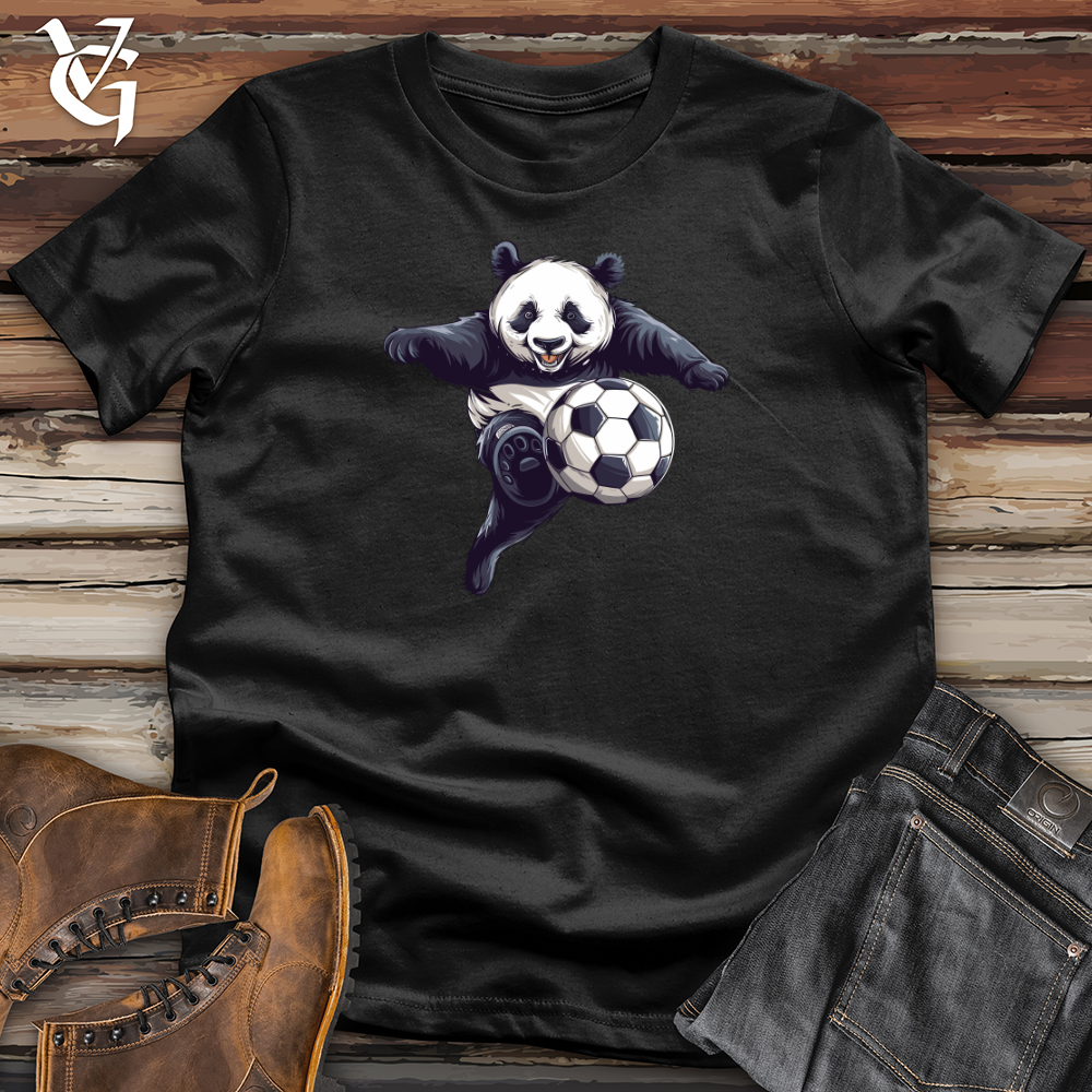 Viking Goods Panda Soccer Strike Softstyle Tee Black / L