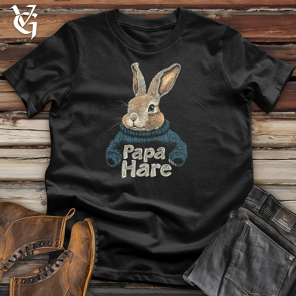 Viking Goods Papa Hare Softstyle Tee Black / L