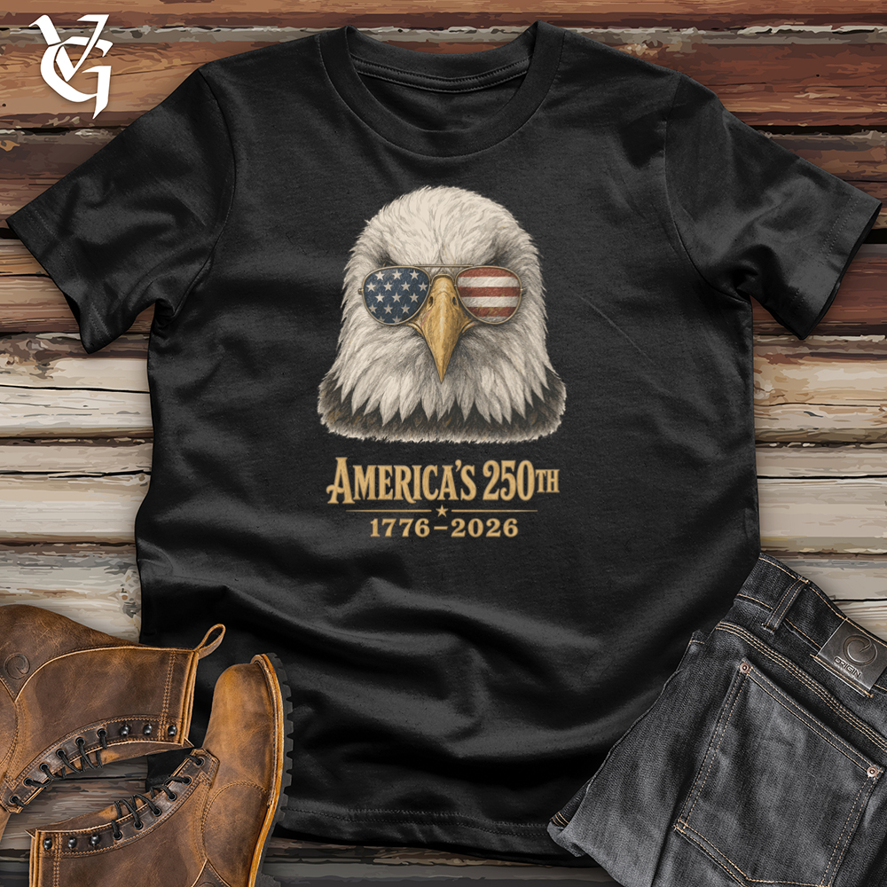 Viking Goods Patriotic Eagle Softstyle Tee Black / L