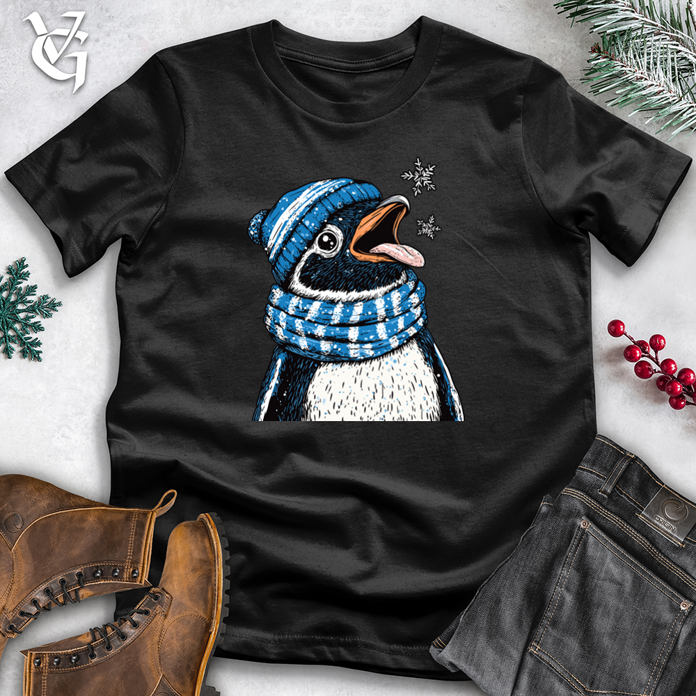 Viking Goods Penguin Flakes Softstyle Tee Black / L