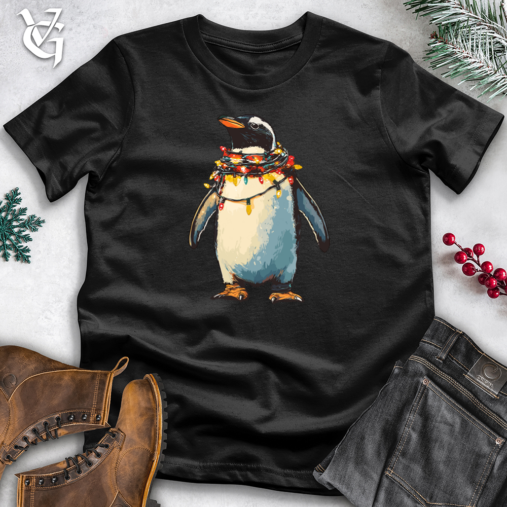 Viking Goods Penguin Lights Softstyle Tee Black / L