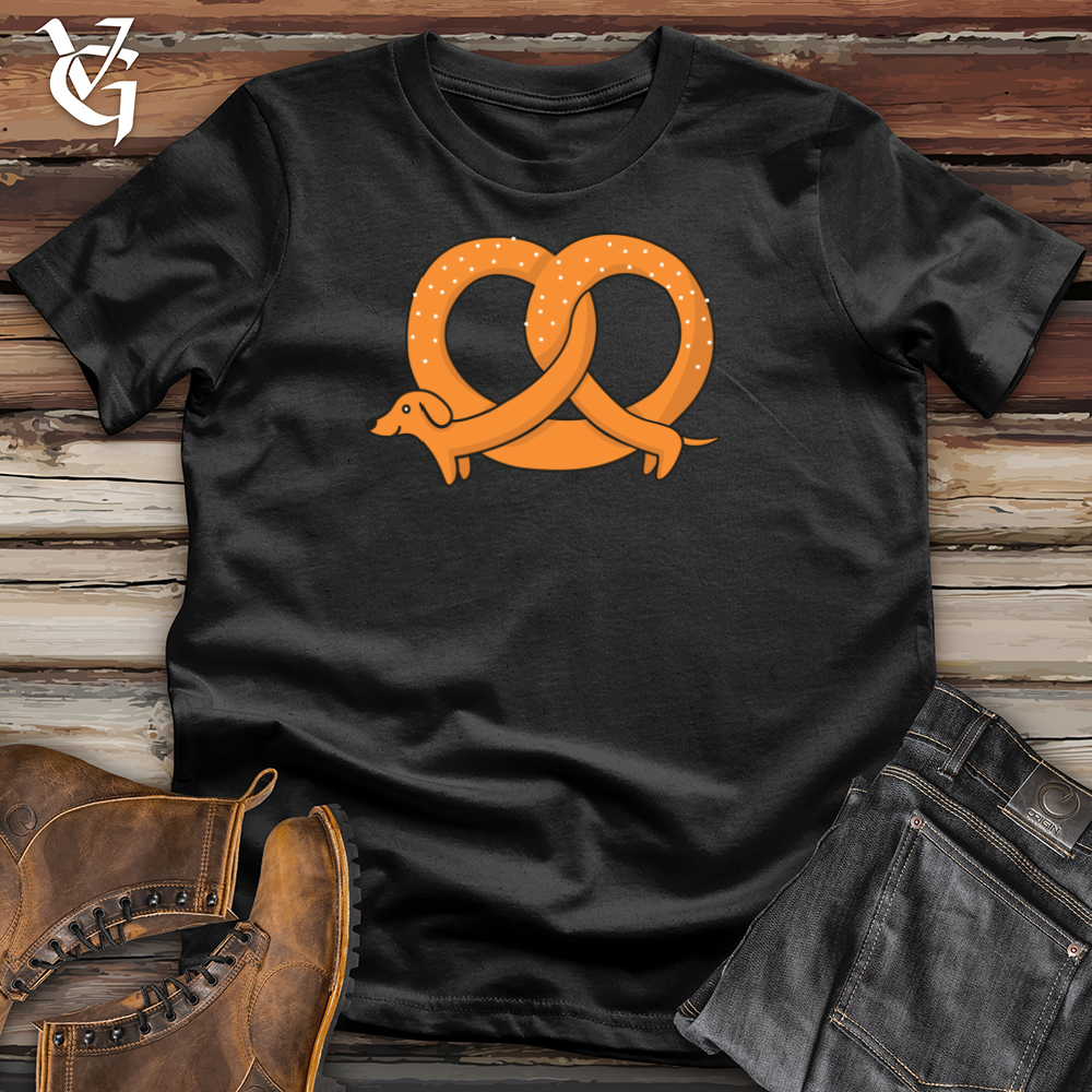 Viking Goods Pretzel Dog Cotton Tee Black / L
