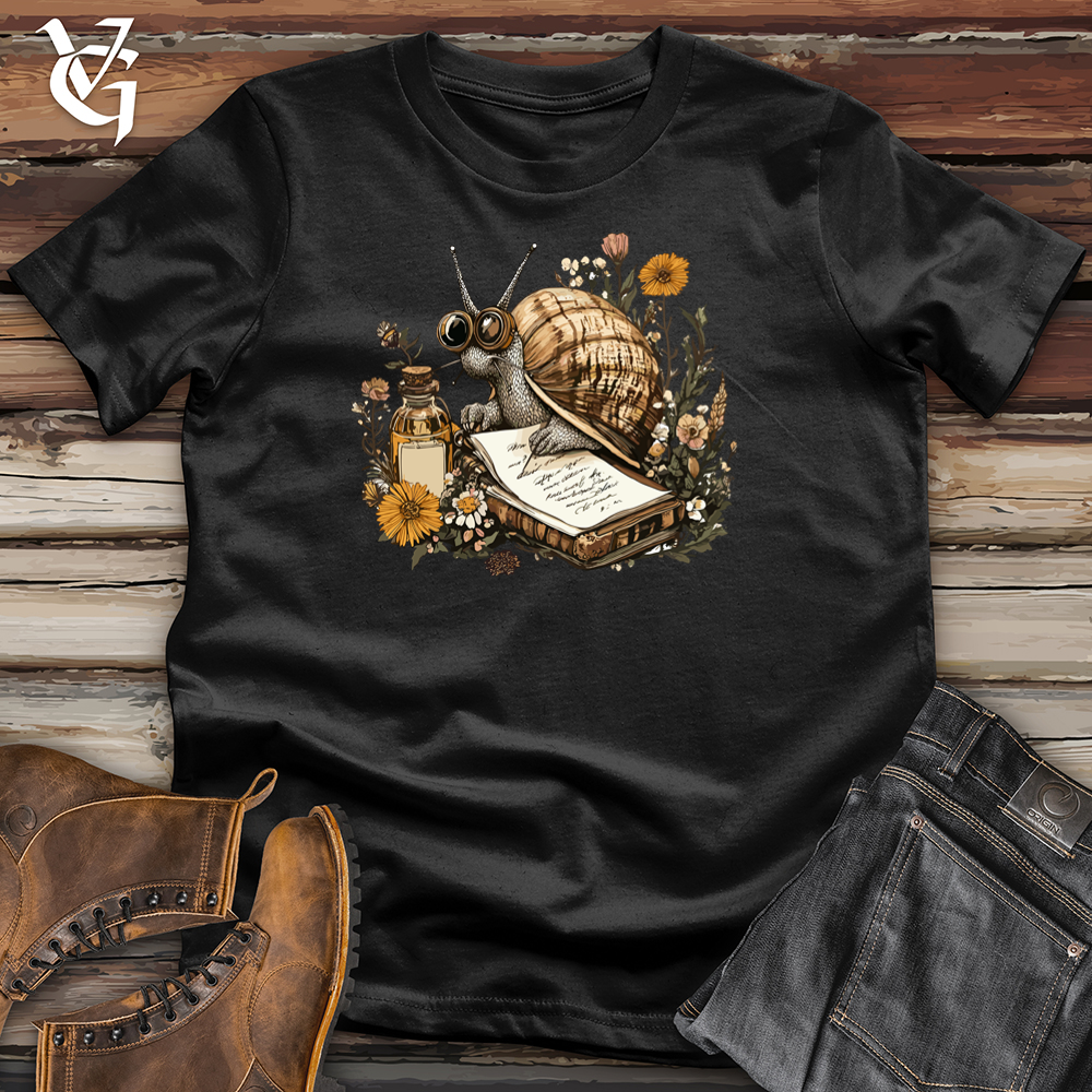 Viking Goods Professor Snail Softstyle Tee Black / L
