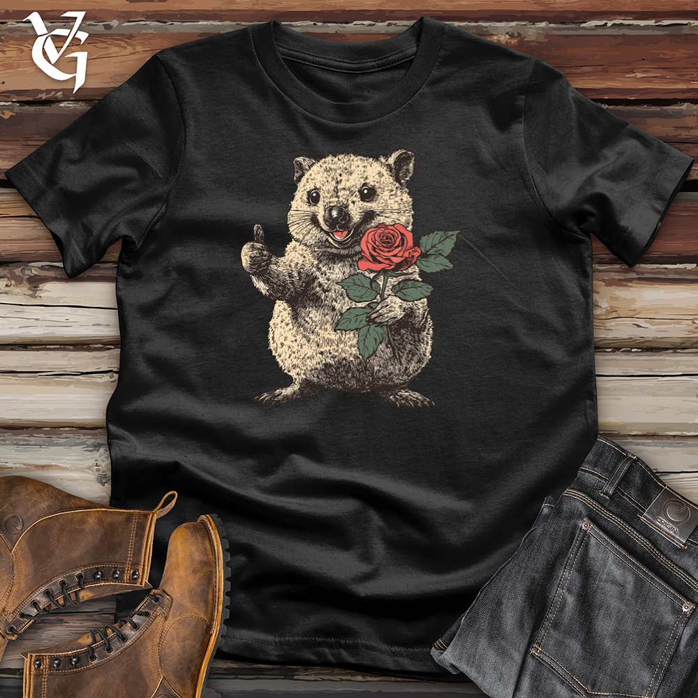 Viking Goods Quokka Valentine Softstyle Tee Black / L