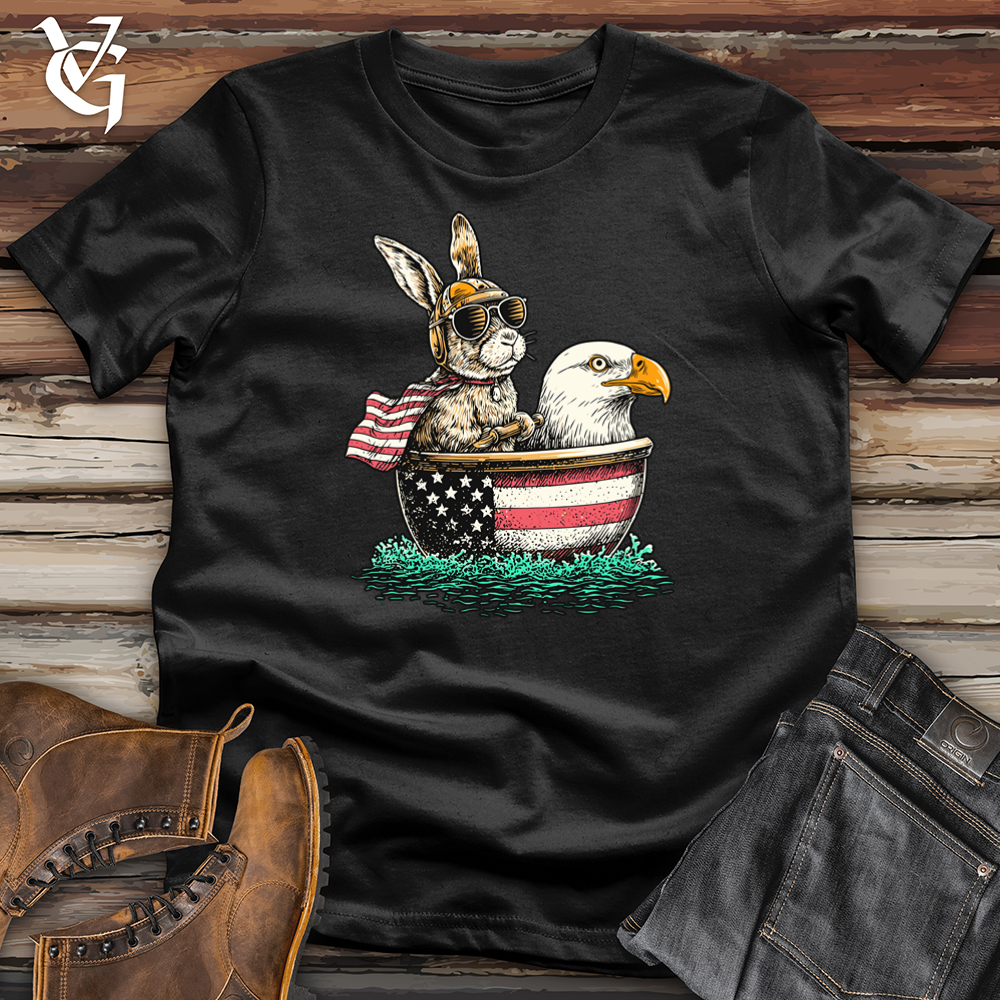 Viking Goods Rabbit in a Boat Softstyle Tee Black / L