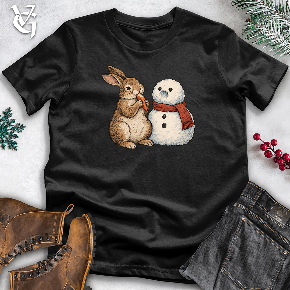 Viking Goods Rabbit Snowman Nose Softstyle Tee Black / L