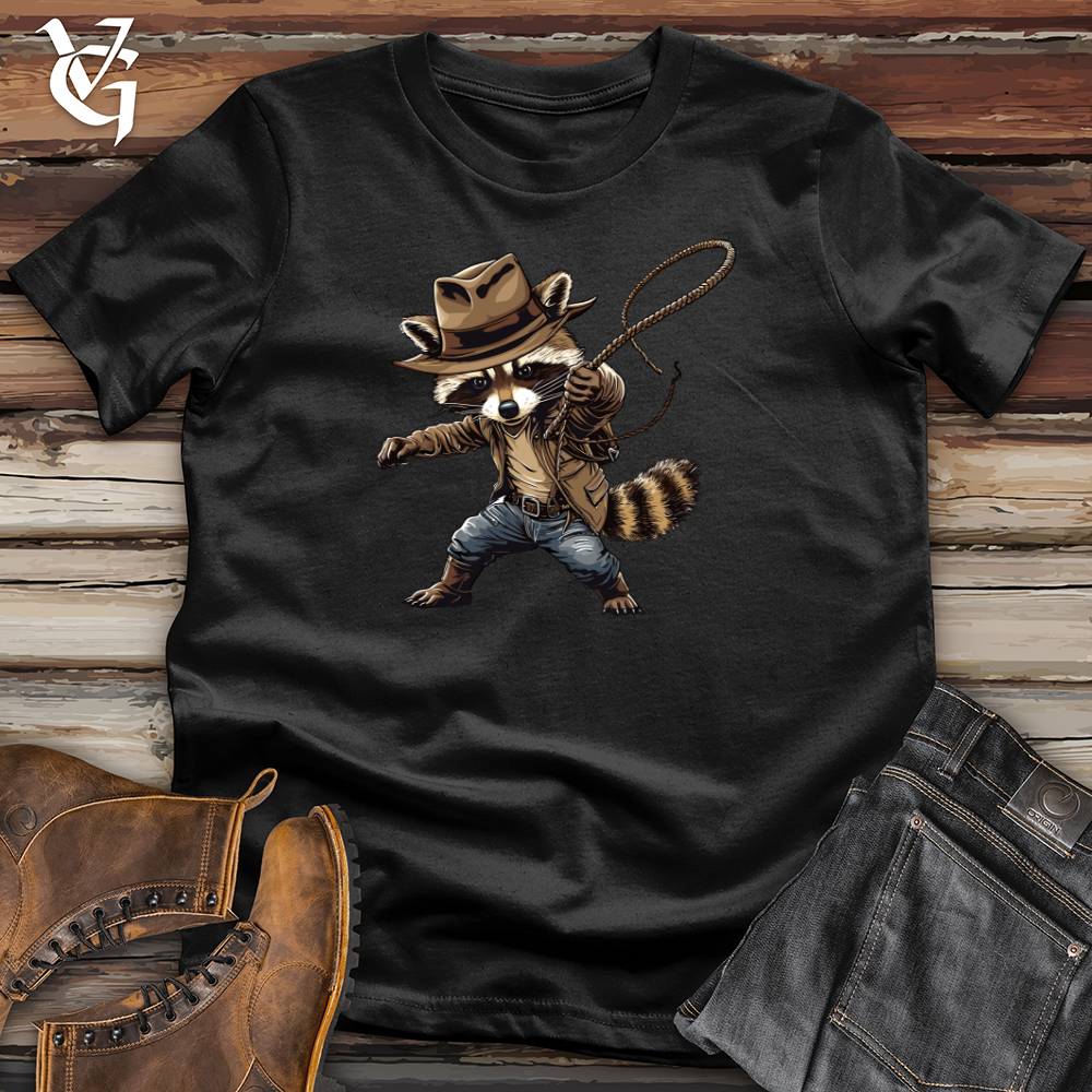 Viking Goods Raccoon Cowboy Softstyle Tee Black / L