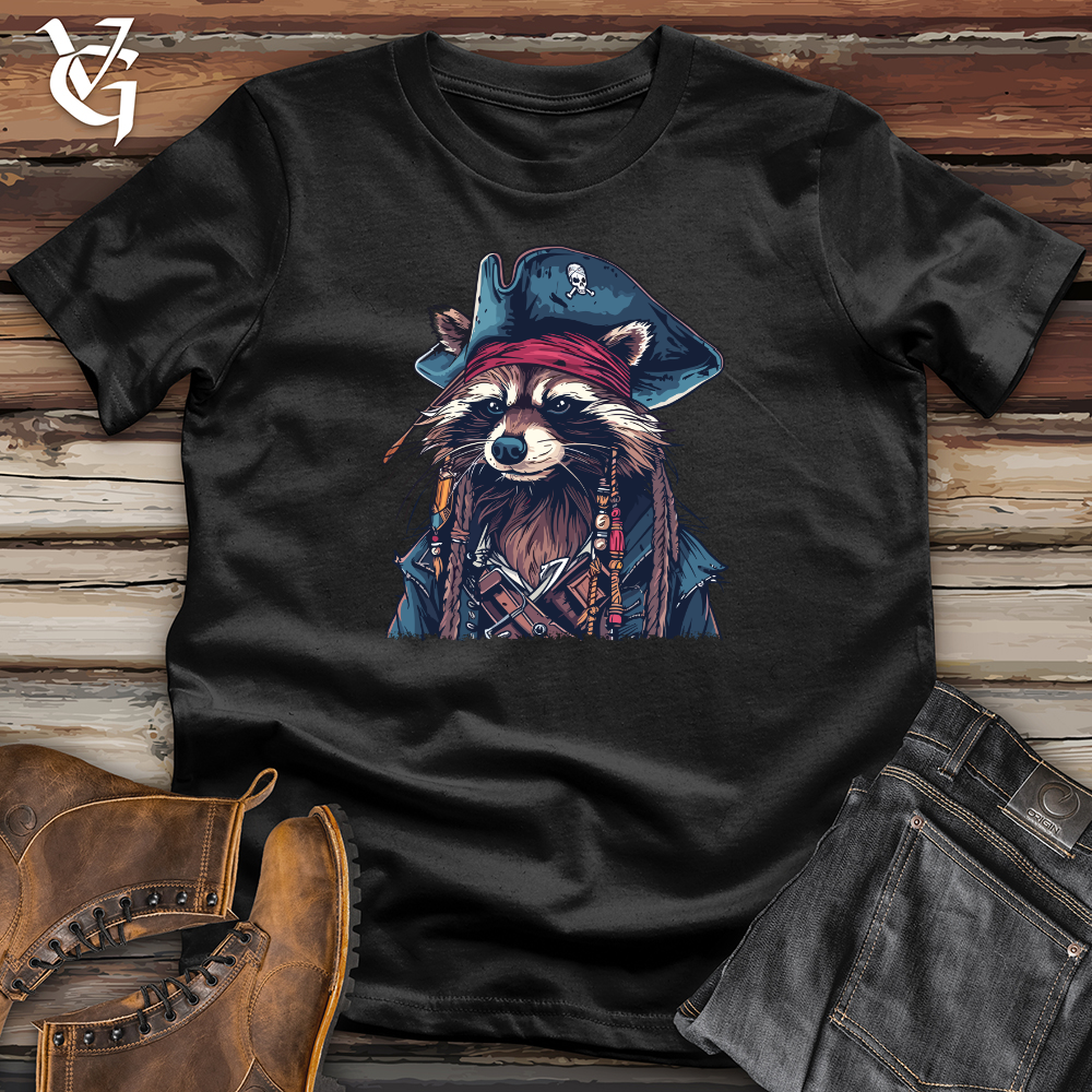 Viking Goods Raccoon Pirate Softstyle Tee Black / L