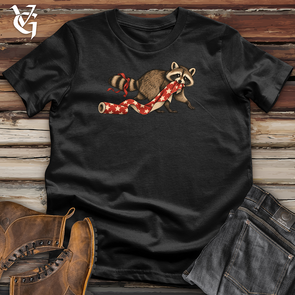 Viking Goods Raccoon Stealing Wrapping Tee Black / L