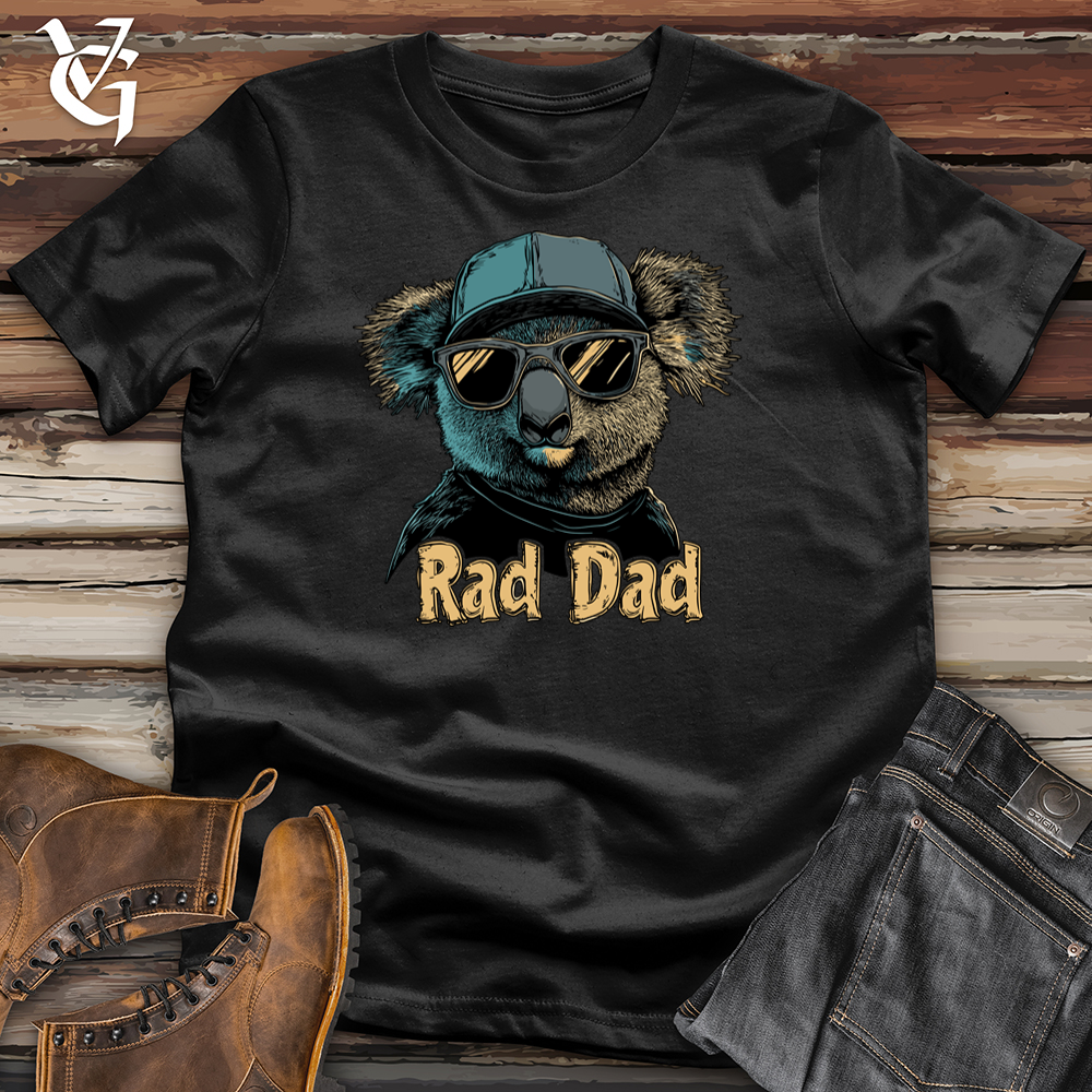 Viking Goods Rad Dad Koala Softstyle Tee Black / L