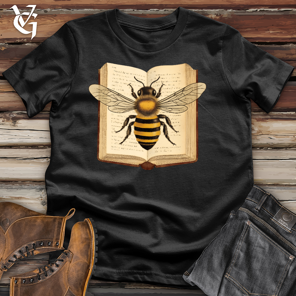 Viking Goods Rather Bee Reading Cotton Tee Black / L