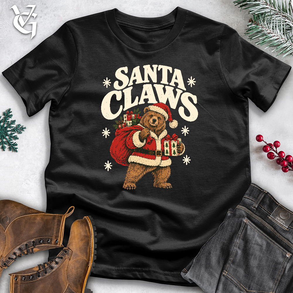 Viking Goods Santa Claws Softstyle Tee Black / L