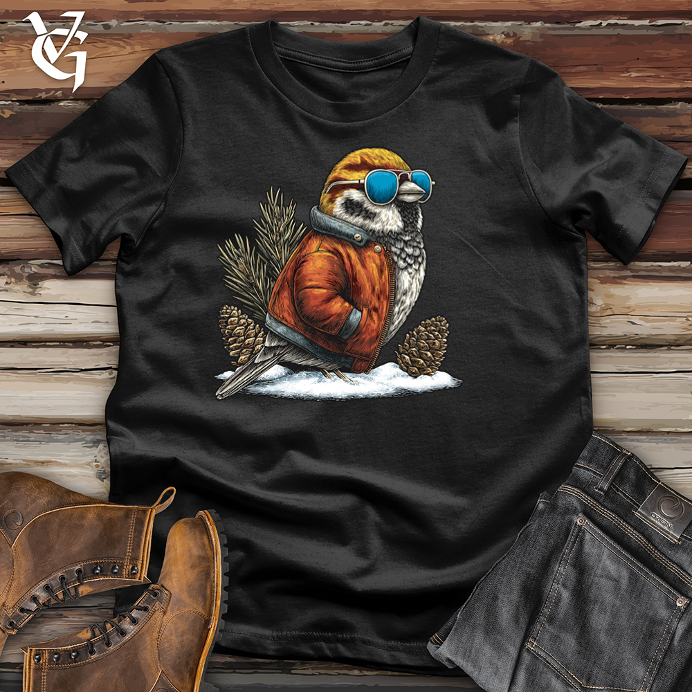 Viking Goods Scenic Snow Bunting Softstyle Tee Black / L