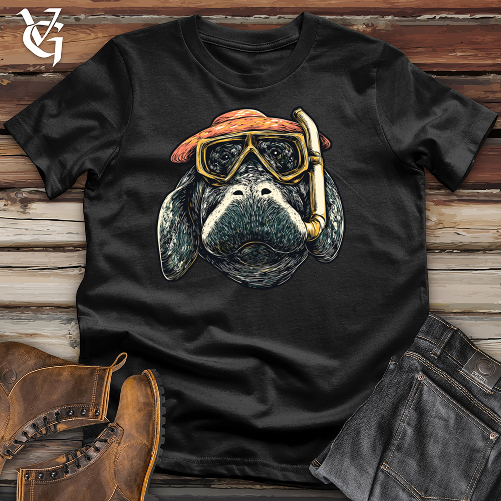 Viking Goods Scuba Manatee 2 Softstyle Tee Black / L