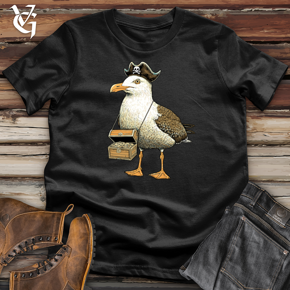 Viking Goods Sea Gull Treasure Softstyle Tee Black / L