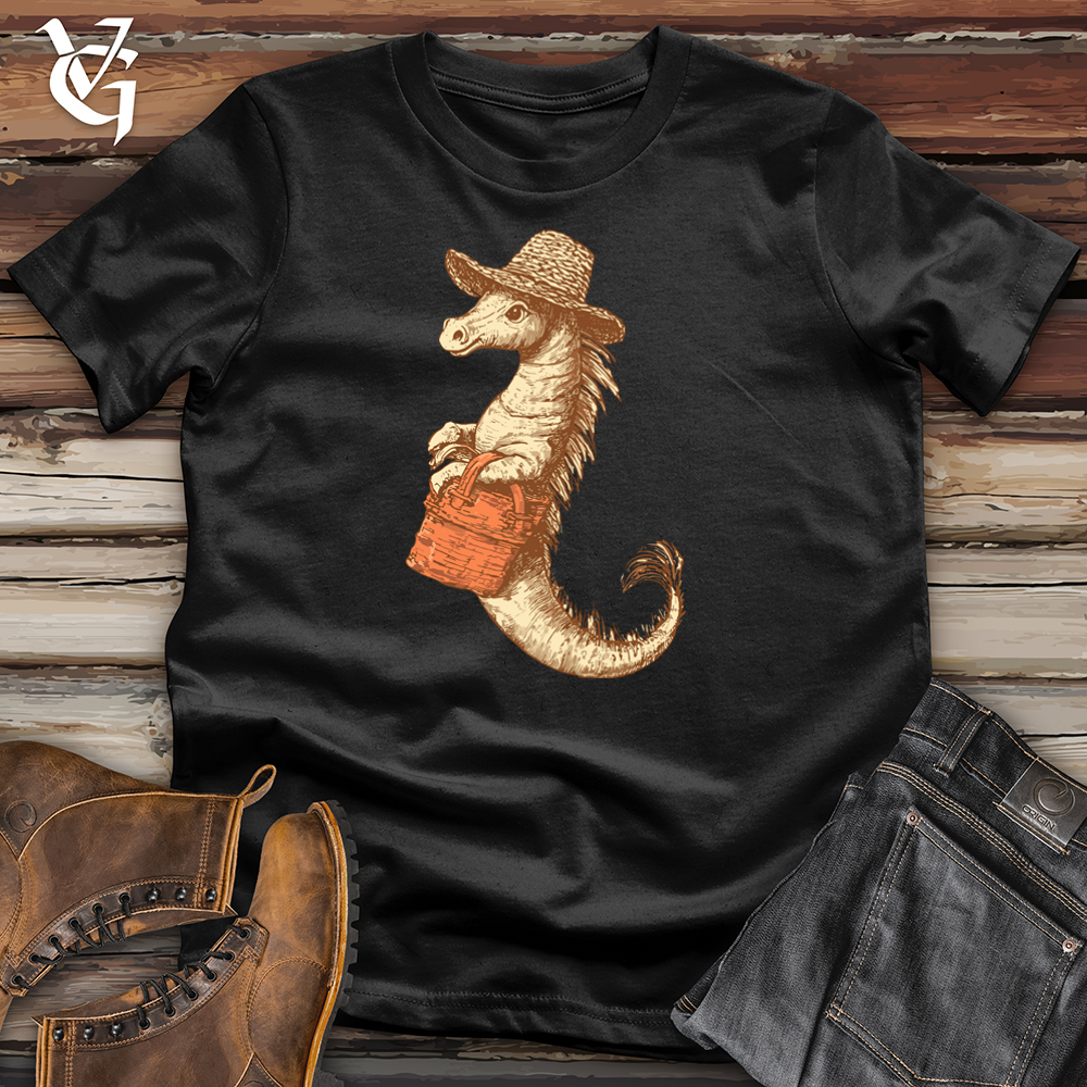 Viking Goods Seahorse Beach Girl Softstyle Tee Black / L