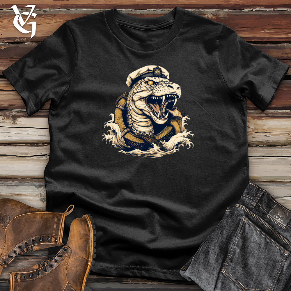 Viking Goods Serpent Sea Captain Softstyle Tee Black / L
