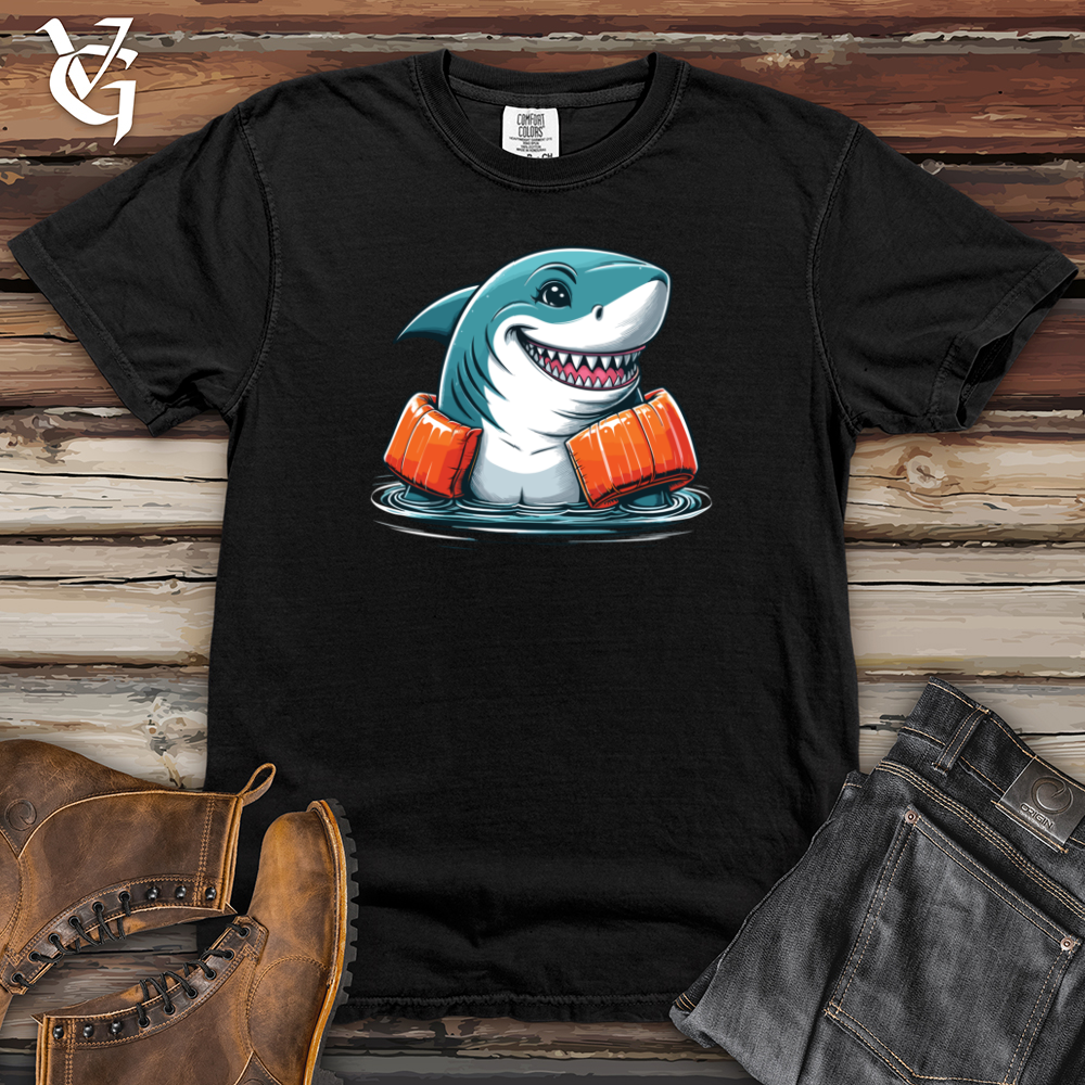 Viking Goods Shark Floaties Heavy Cotton Comfort Colors Tee Black / L