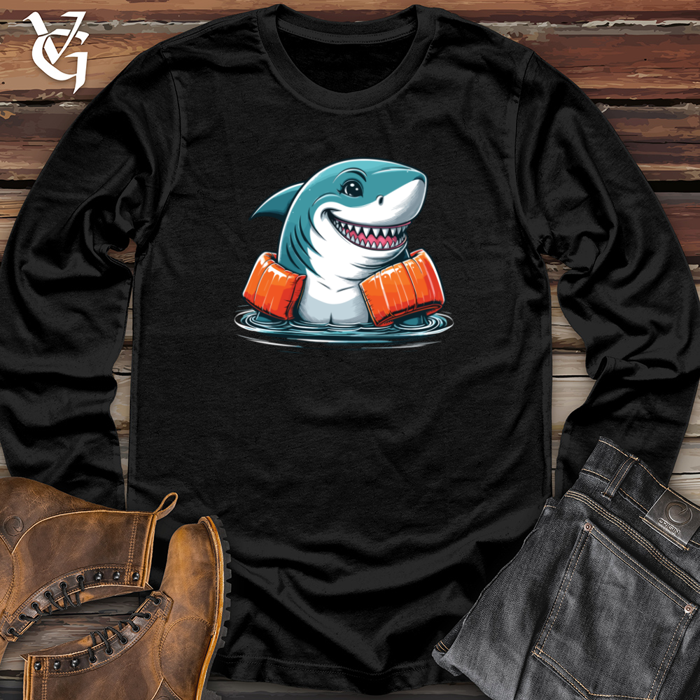 Viking Goods Shark Floaties Long Sleeve Navy / L