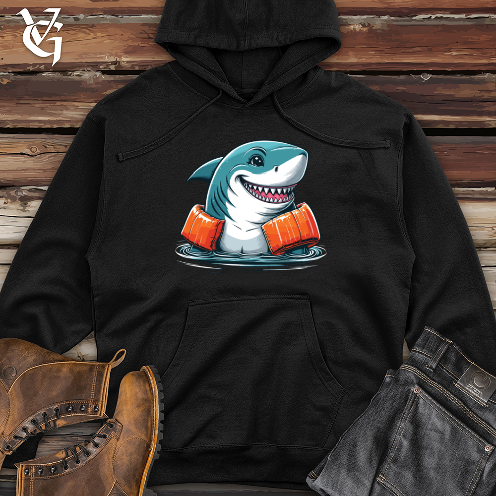 Viking Goods Shark Floaties Midweight Hooded Sweatshirt Black / L