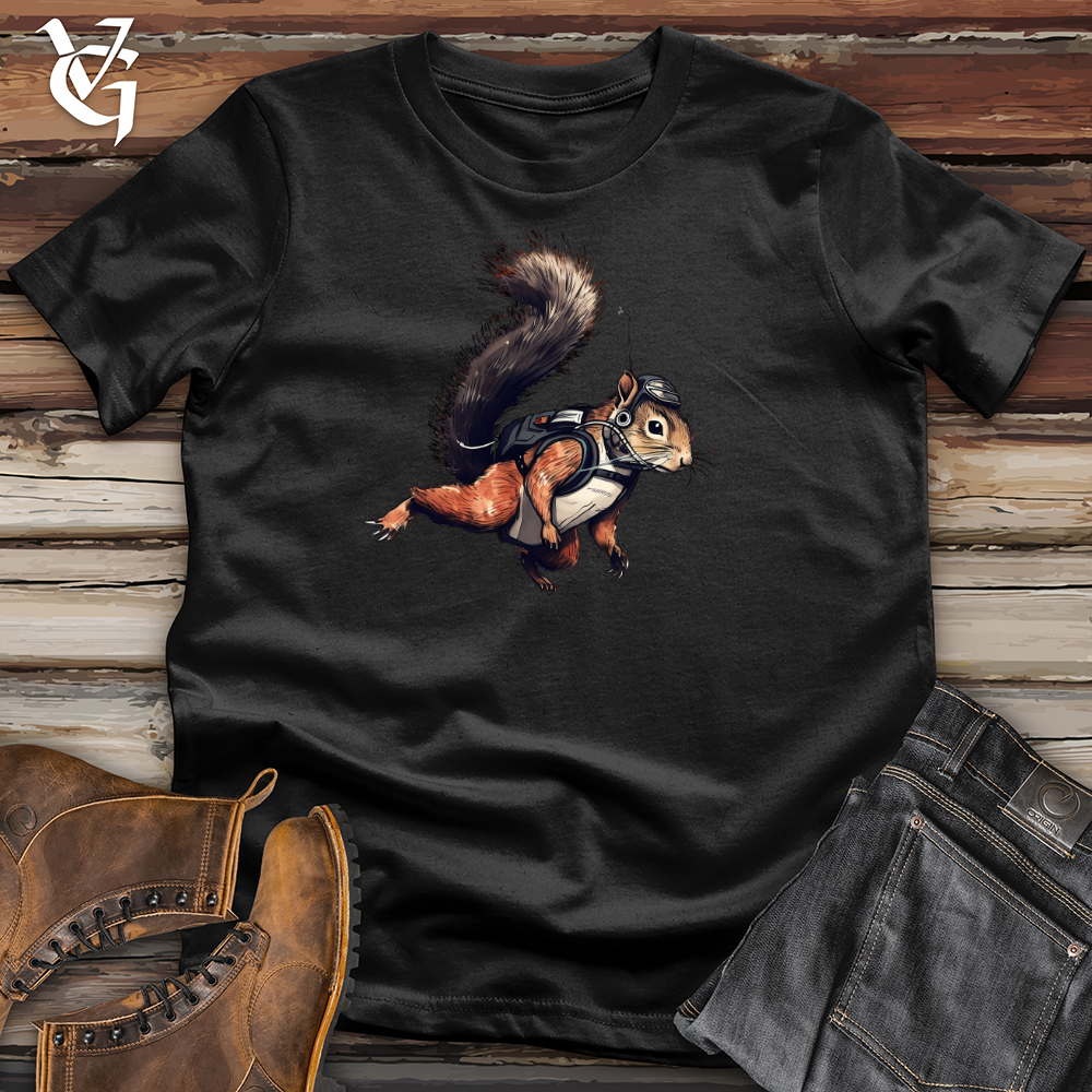 Viking Goods Skydiving Squirrel Tee Black / L