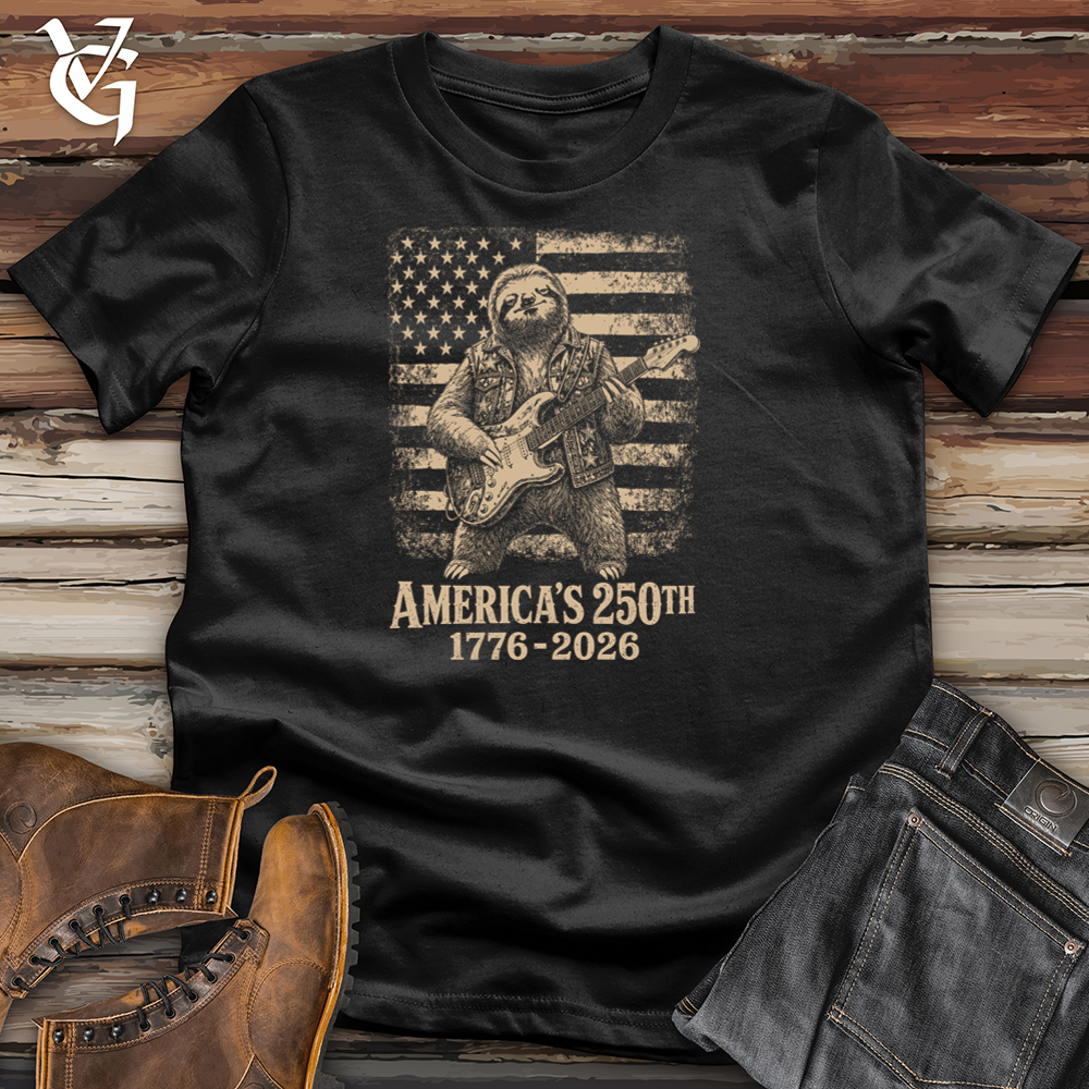 Viking Goods Sloth American Guitar Softstyle Tee Black / L