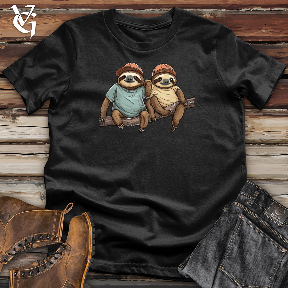 Viking Goods Sloth Buddies Hangout Softstyle Tee Black / L