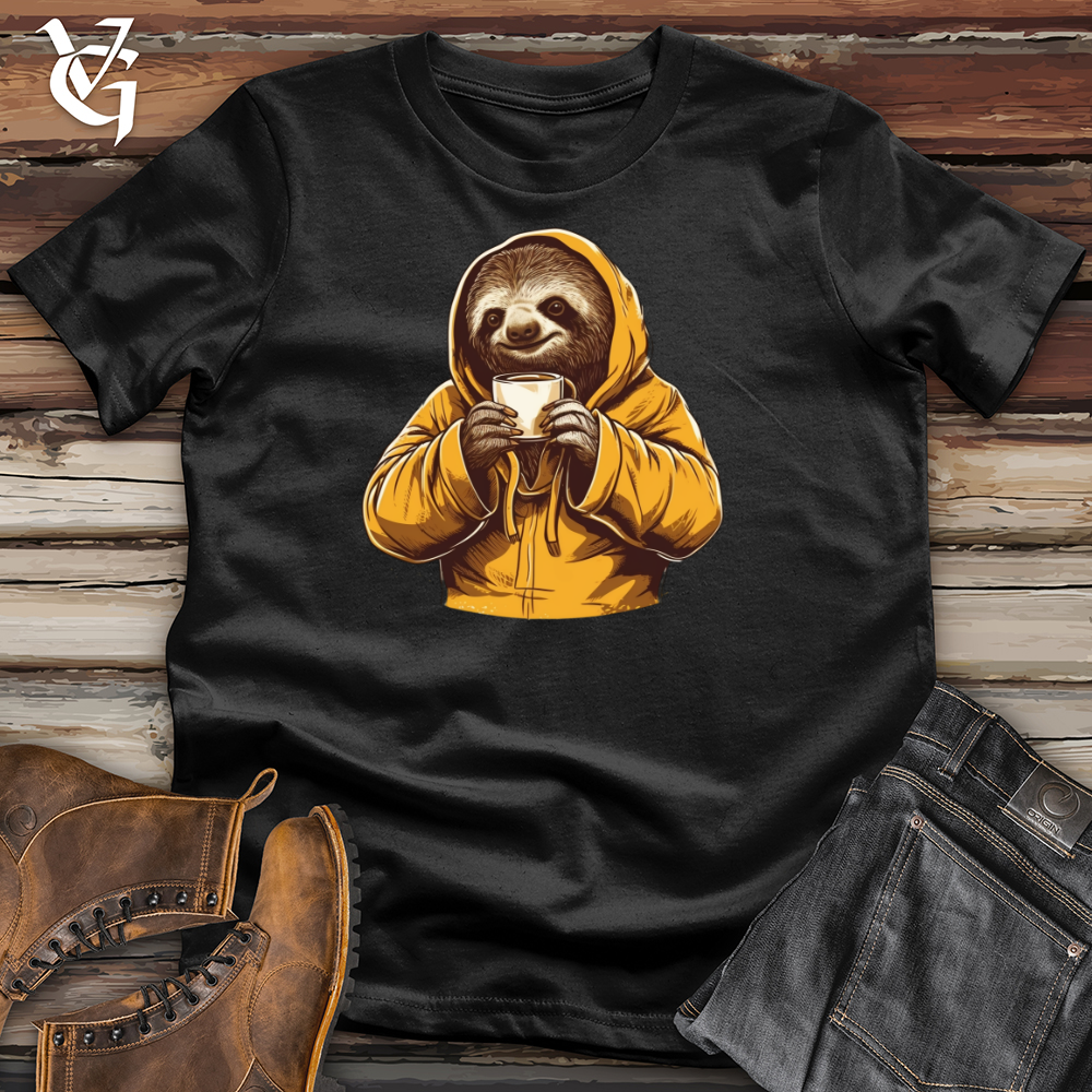 Viking Goods Sloth Coffee Tee Black / L