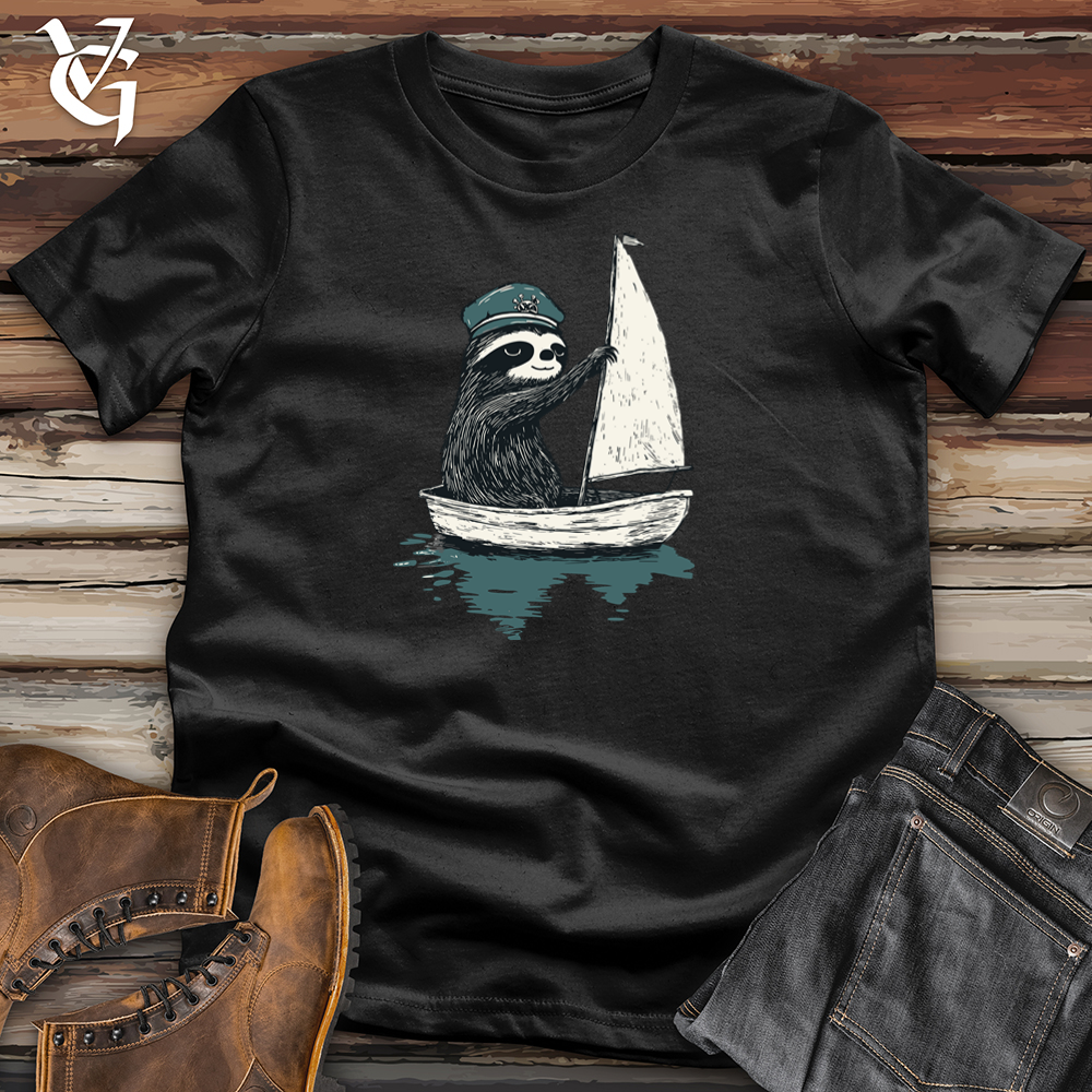 Viking Goods Sloth Sail Softstyle Tee Black / L