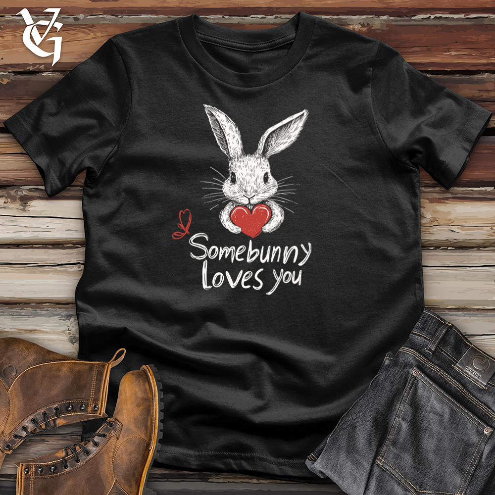 Viking Goods Somebunny Loves You Softstyle Tee Black / L