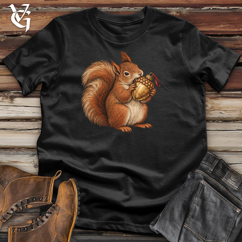 Viking Goods Squirrel Acorn Ornament Tee Black / L