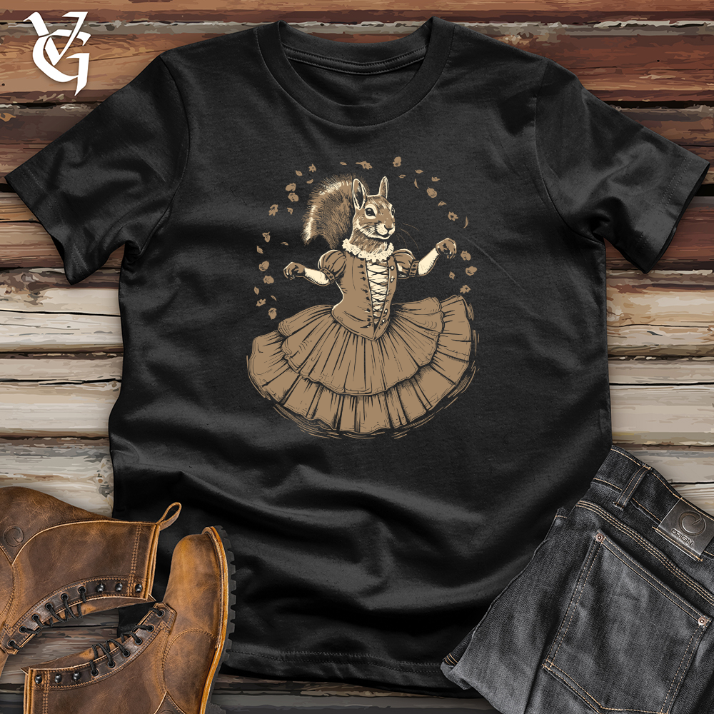 Viking Goods Squirrel Ballet Whirl Softstyle Tee Black / L