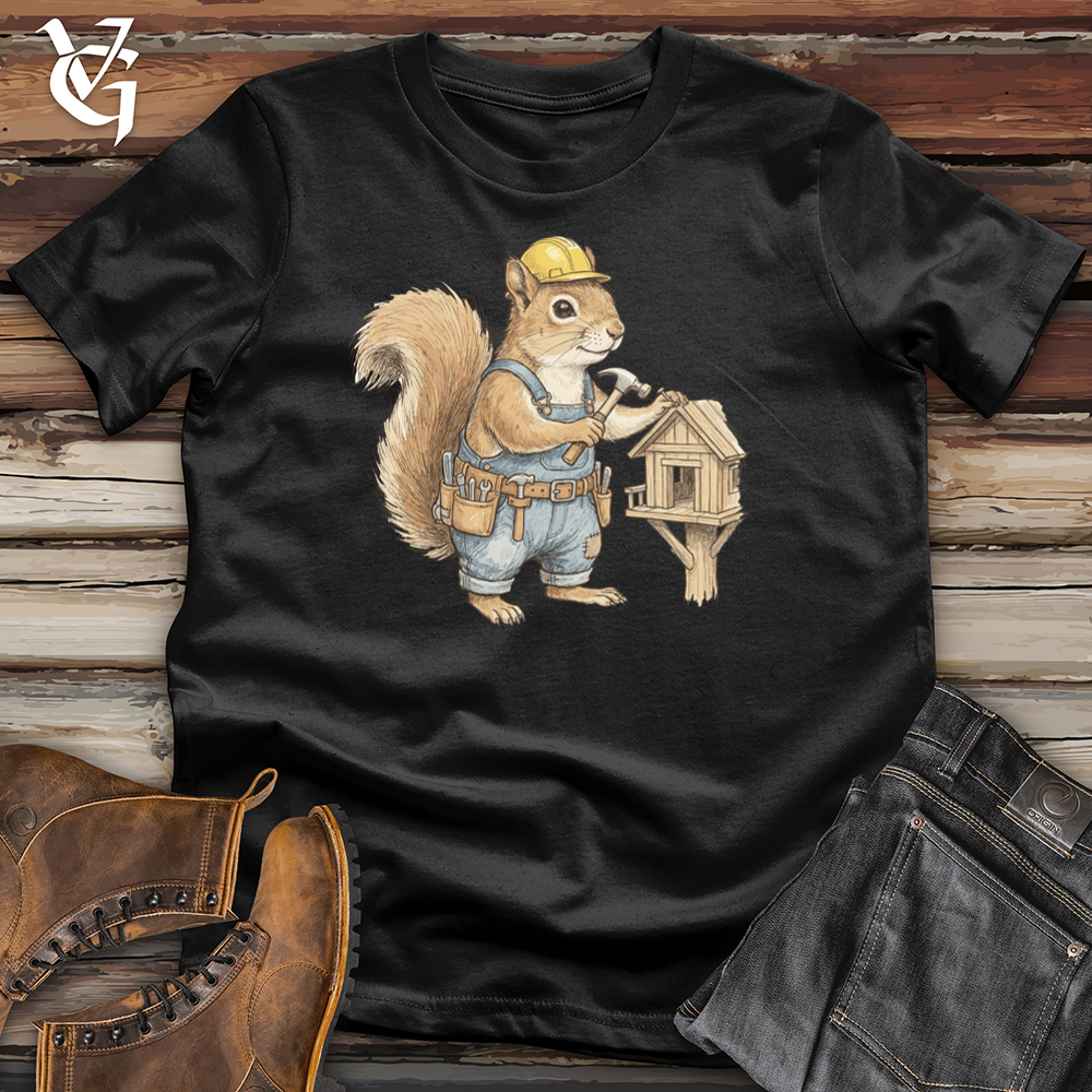 Viking Goods Squirrel Builder Tee Black / L