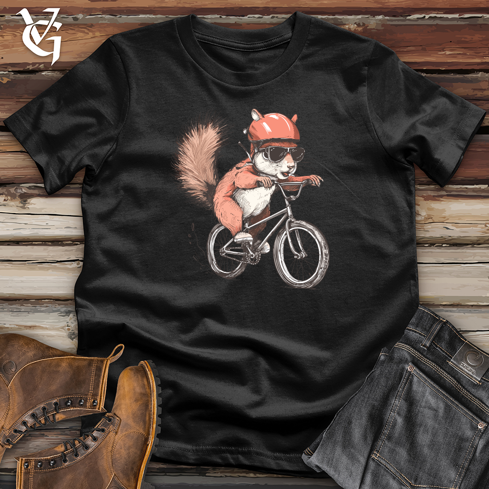 Viking Goods Squirrel Cycling Adventure Softstyle Tee Black / L