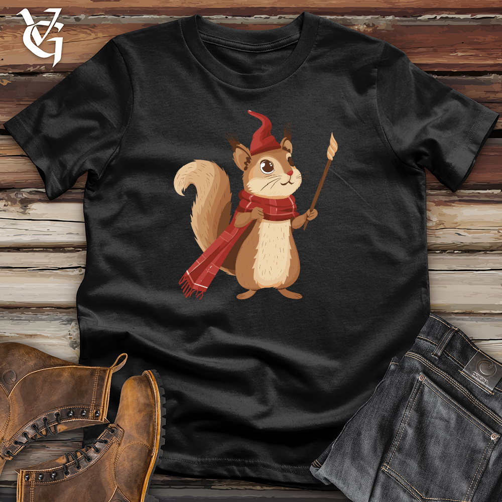 Viking Goods Squirrel Magician Charm Softstyle Tee Black / L