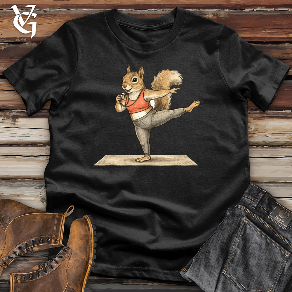 Viking Goods Squirrel Pilates Instructor Tee Black / L