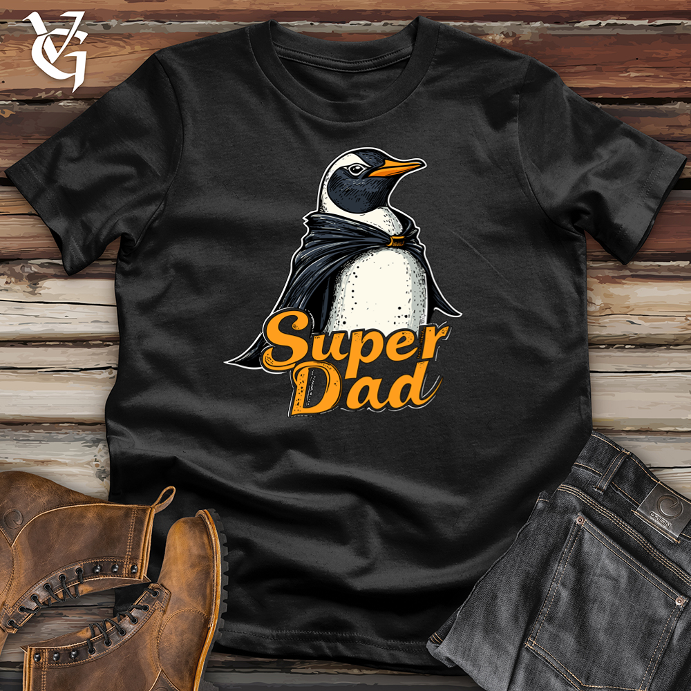 Viking Goods Super Dad Penguin Softstyle Tee Black / L