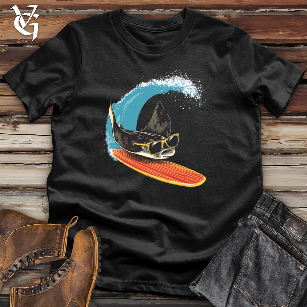 Viking Goods Surfing Stingray Softstyle Tee Black / L