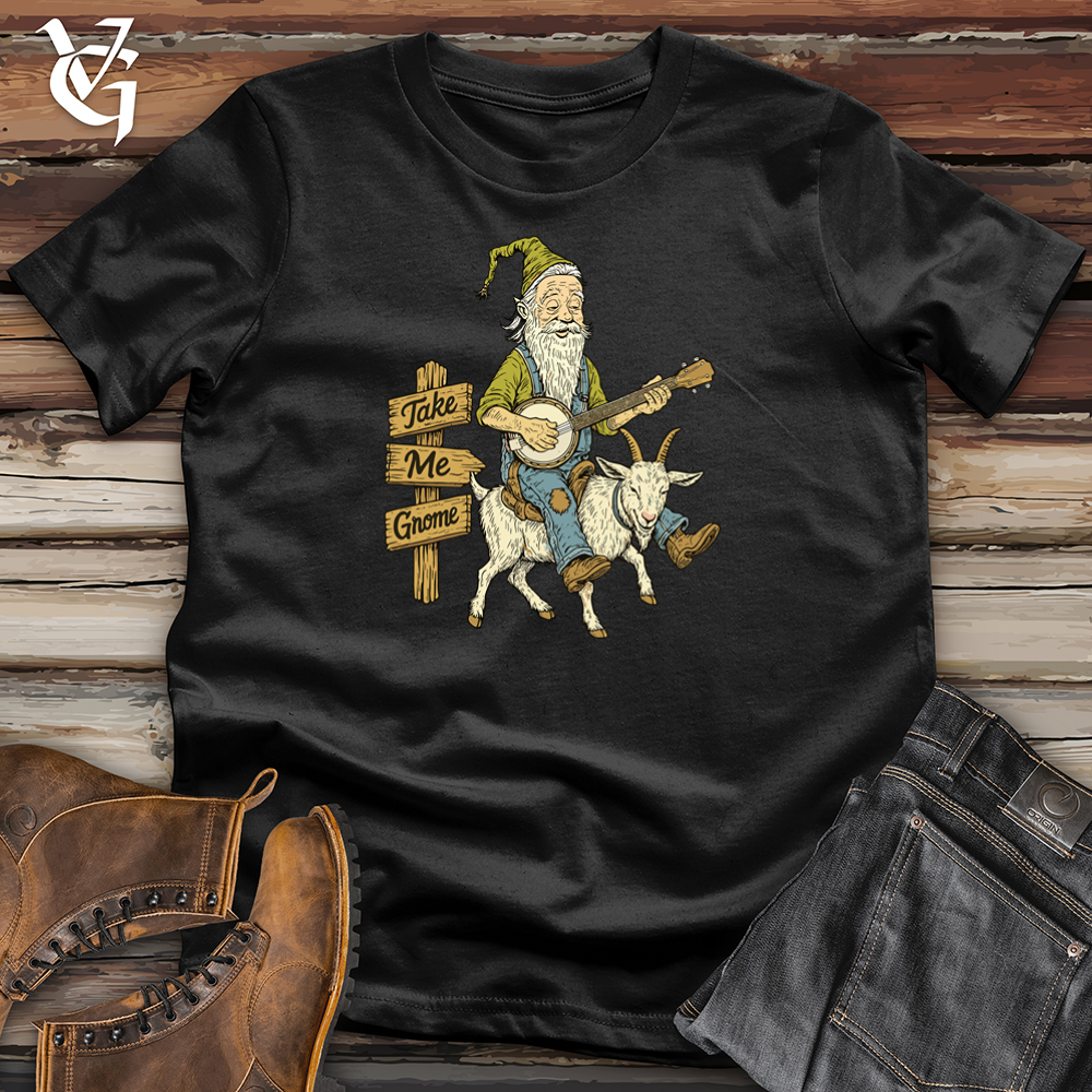 Viking Goods Take Me Gnome Goat Softstyle Tee Black / L