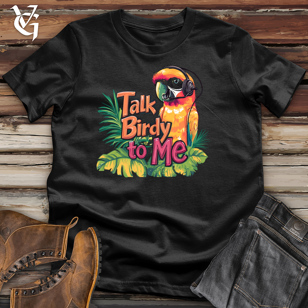 Viking Goods Talk Birdy To Me Softstyle Tee Black / L