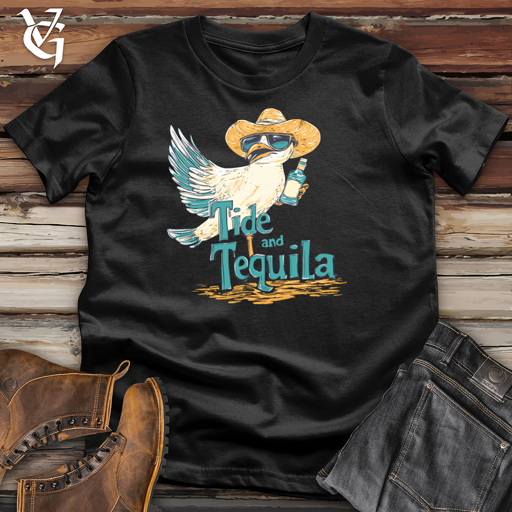 Viking Goods Tide and Tequila Softstyle Tee Black / L