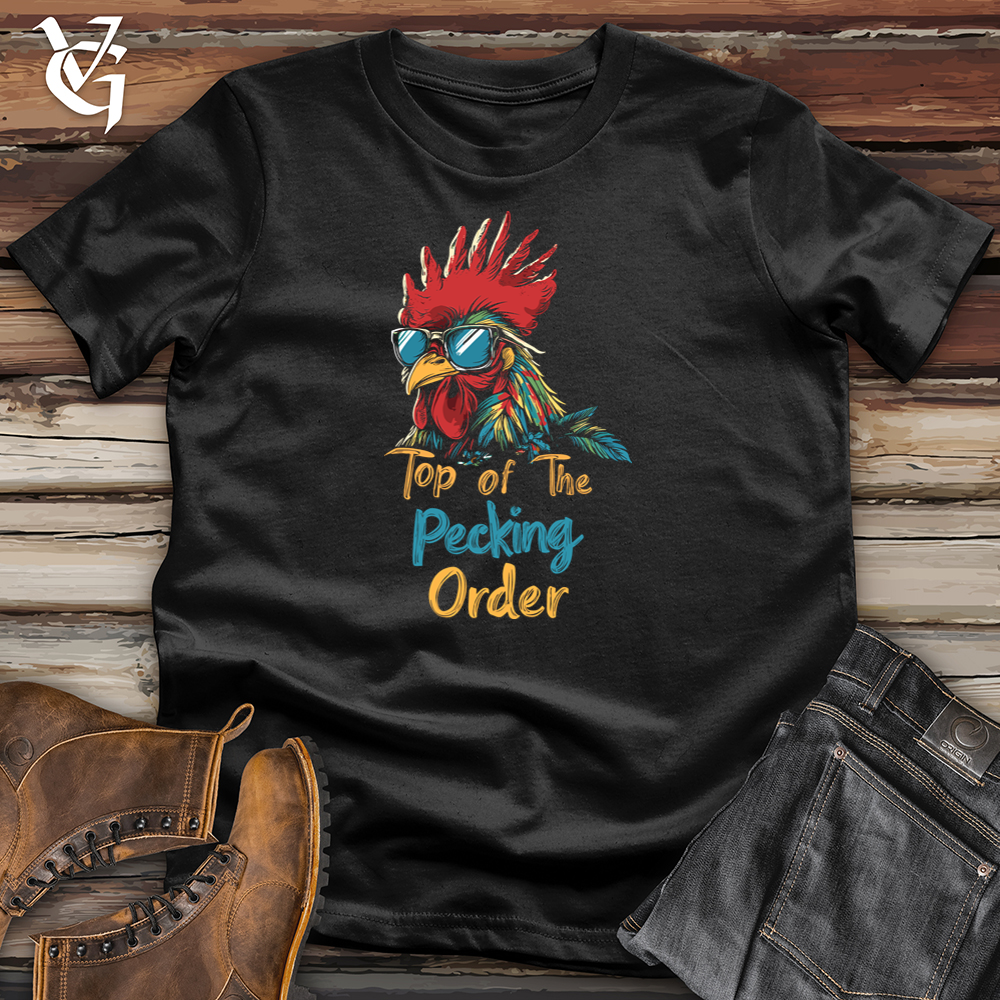 Viking Goods Top of the Pecking Order Softstyle Tee Black / L