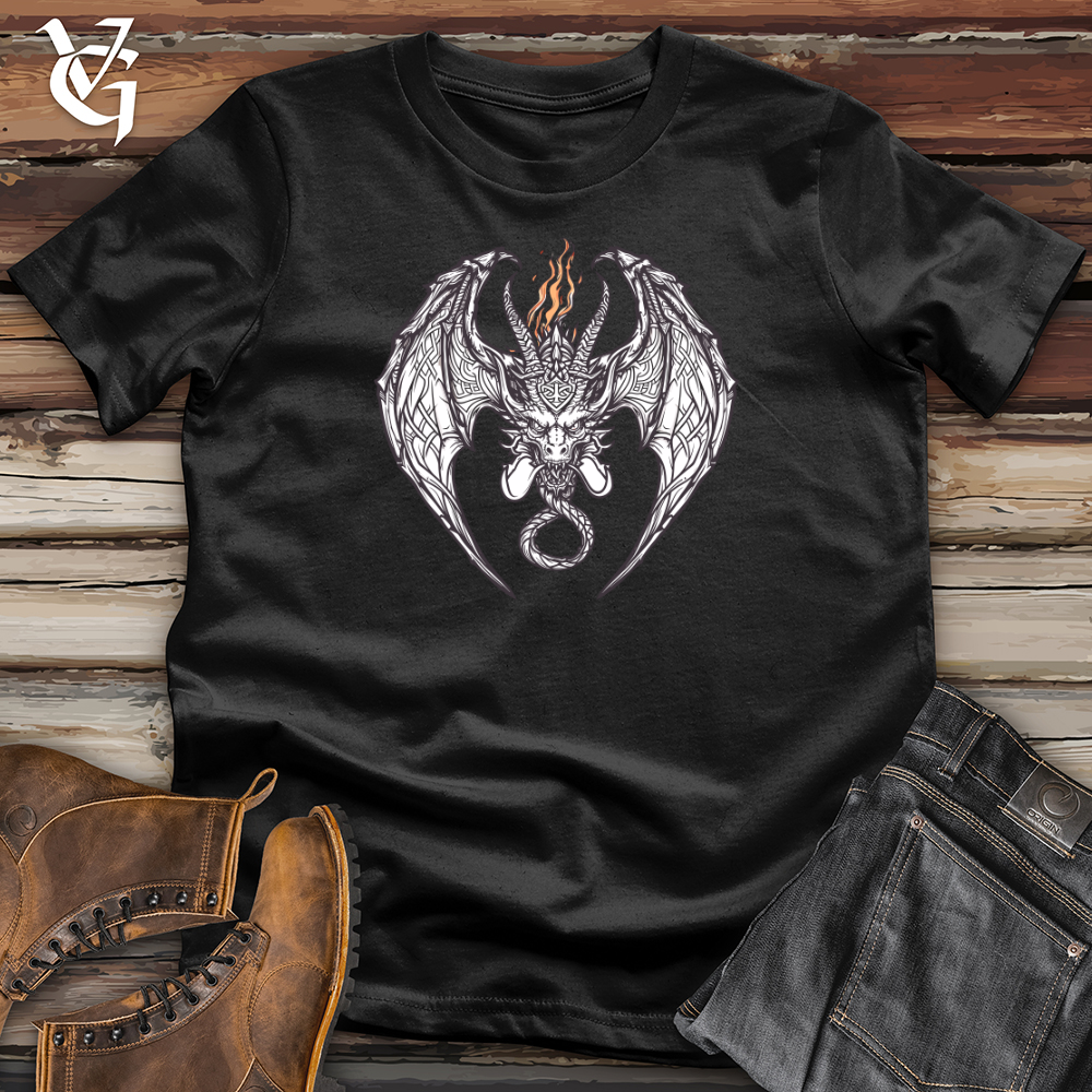 Viking Goods Tribal Dragon Inferno Softstyle Tee Black / L