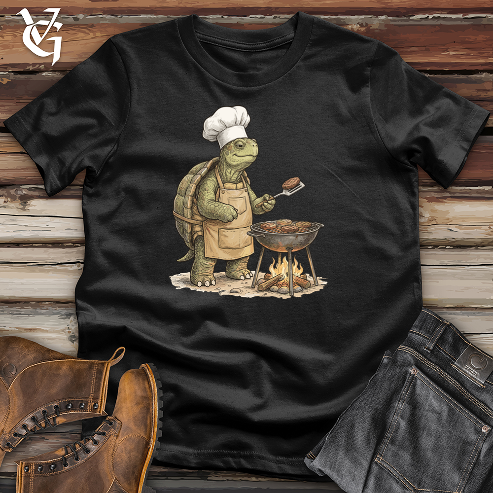 Viking Goods Turtle Campfire Grill Tee Black / L