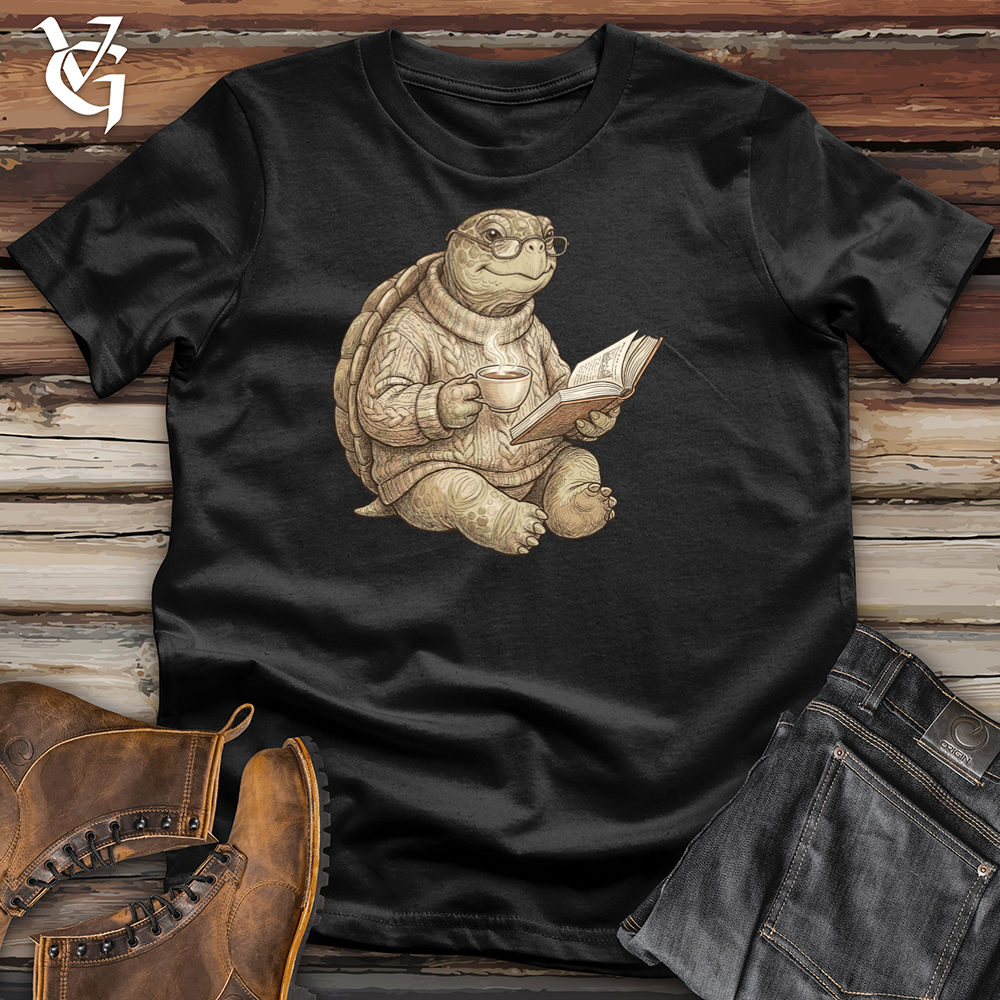 Viking Goods Turtle Reader Tee Black / L
