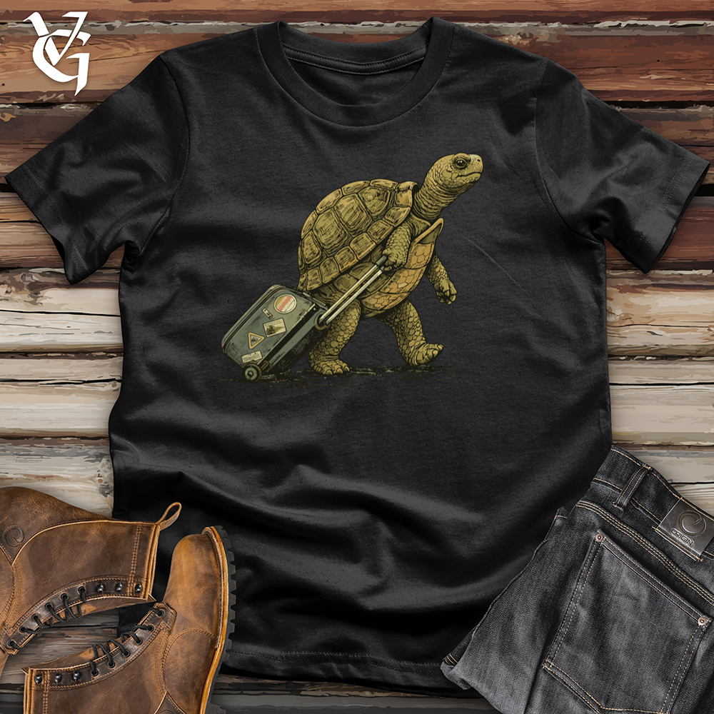 Viking Goods Turtle With Bag Tee Black / L